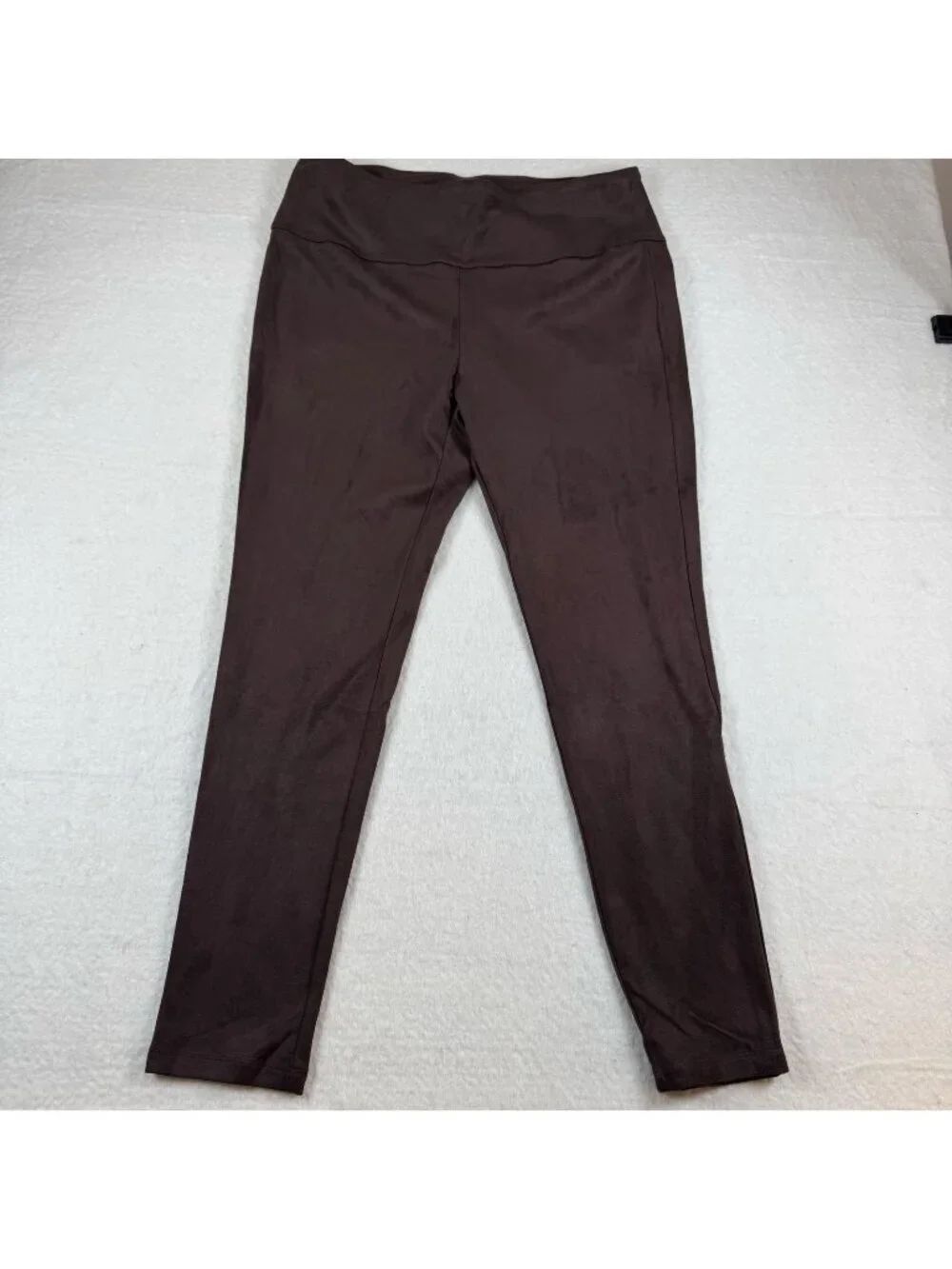 J. McLaughlin Leggings Womens Size XL Brown Microfiber Ankle Stretch Comfort